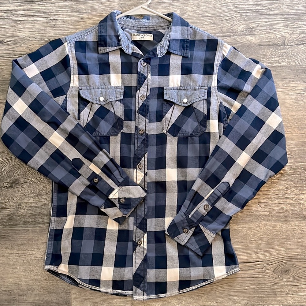 Mens Flannel Beans+Bones Shirt Size Small Excellent Condition - Picture 1 of 7